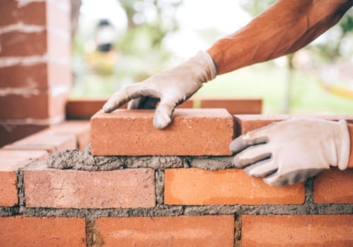 What are the typical components in masonry construction?